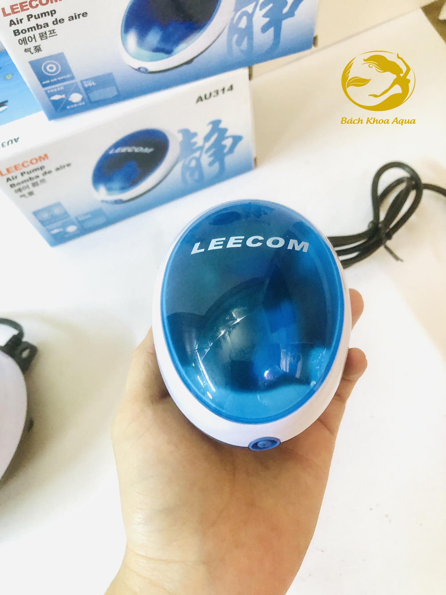 Máy sủi Leecom 1 vòi - 2 vòi cho bể cá
